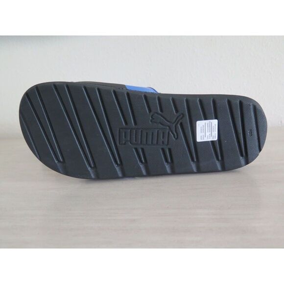 Puma 383437 03 Men's Sz 9 Puma Black/Royal Blue Cool Cat Tech Slides - Picture 11 of 11